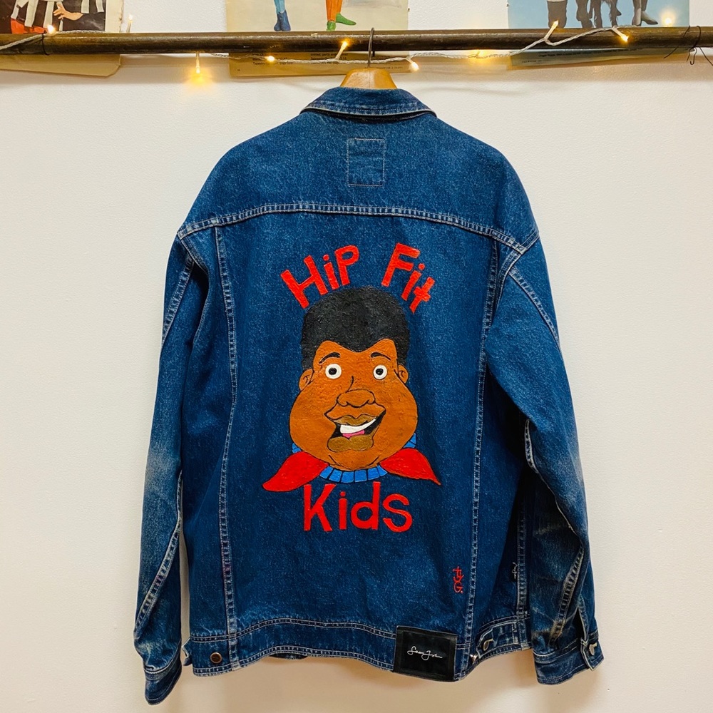 Vintage 90’s Sean John Jean Jacket w/ Fat Albert
